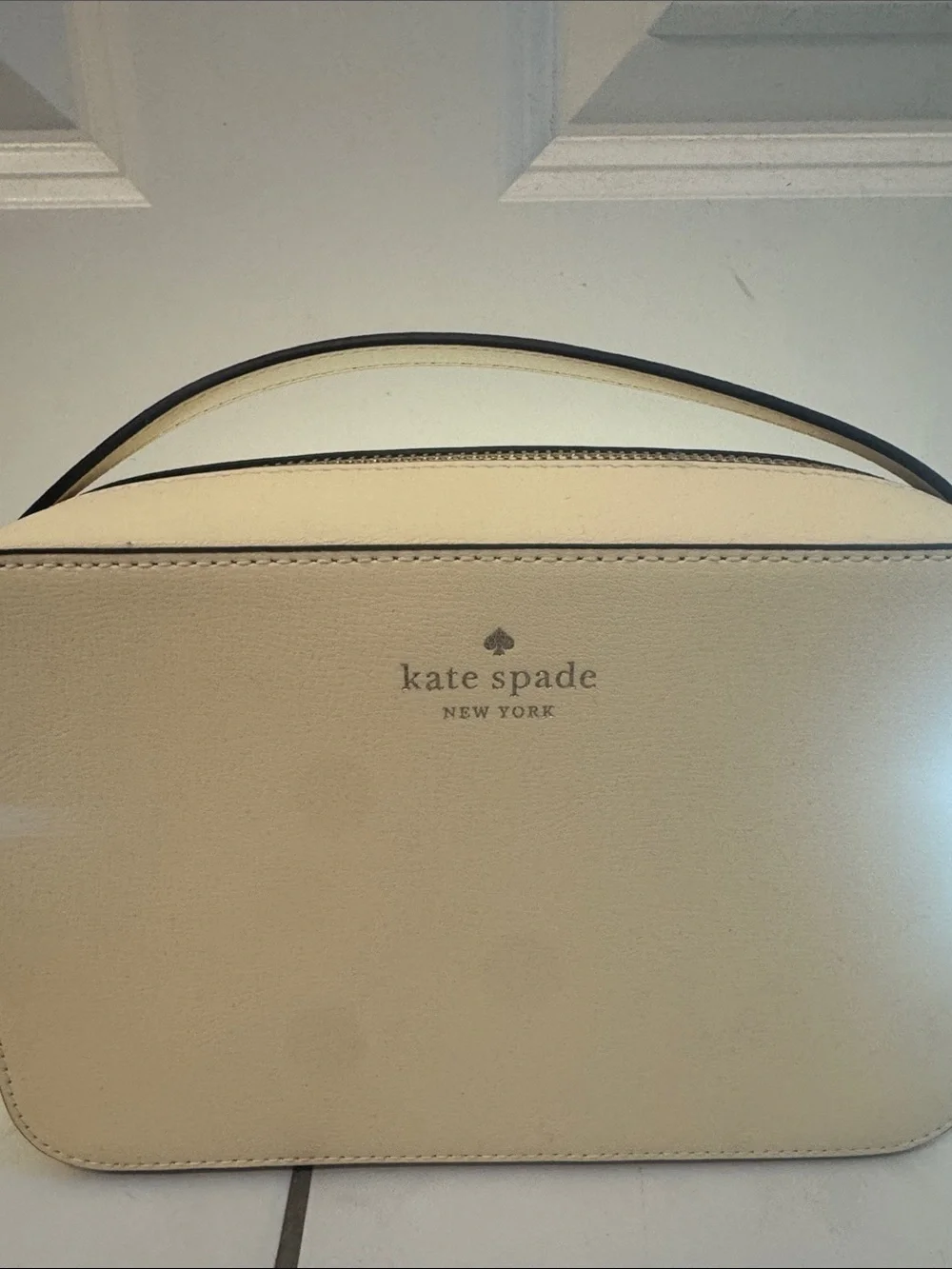 Kate Spade New York Leather Harper Crossbody In Lemon Fondant